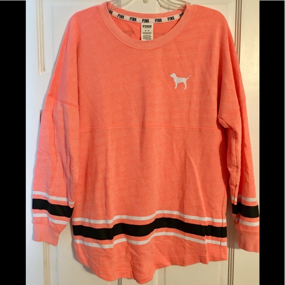 VS PINK Varsity PULLOVER TUNIC LENGTH